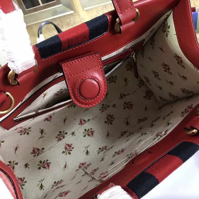 Gucci女包 476470 古馳原單女包 新款GG虎頭拼色條紋手提單肩包  gqy1208